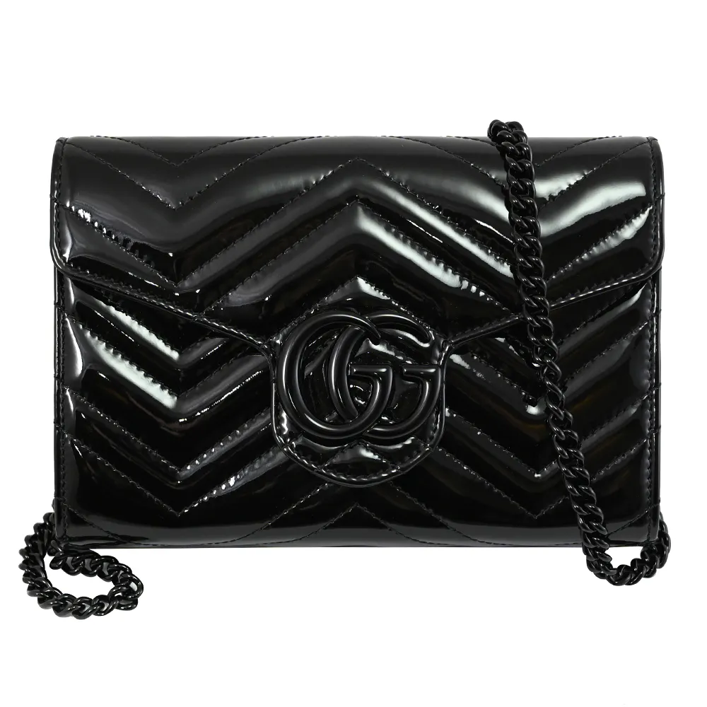 Gucci 474575 GG Marmont 新款 WOC 鏈帶包  紅色 歷史價格詳細信息