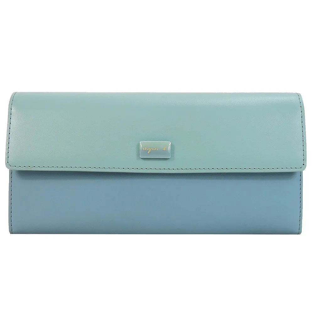 agnes b.長鐵牌雙色防刮翻蓋長夾-橘 歷史價格詳細信息