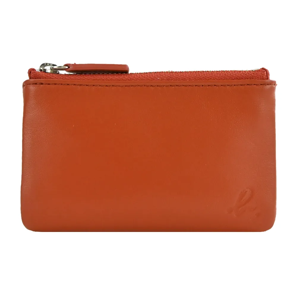 agnes b. 壓印logo三折皮革短夾-黑 歷史價格詳細信息