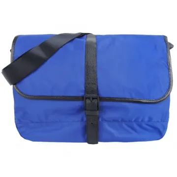 agnes b.皮帶釦式皮革滾邊斜背包(小/深藍) 歷史價格詳細信息