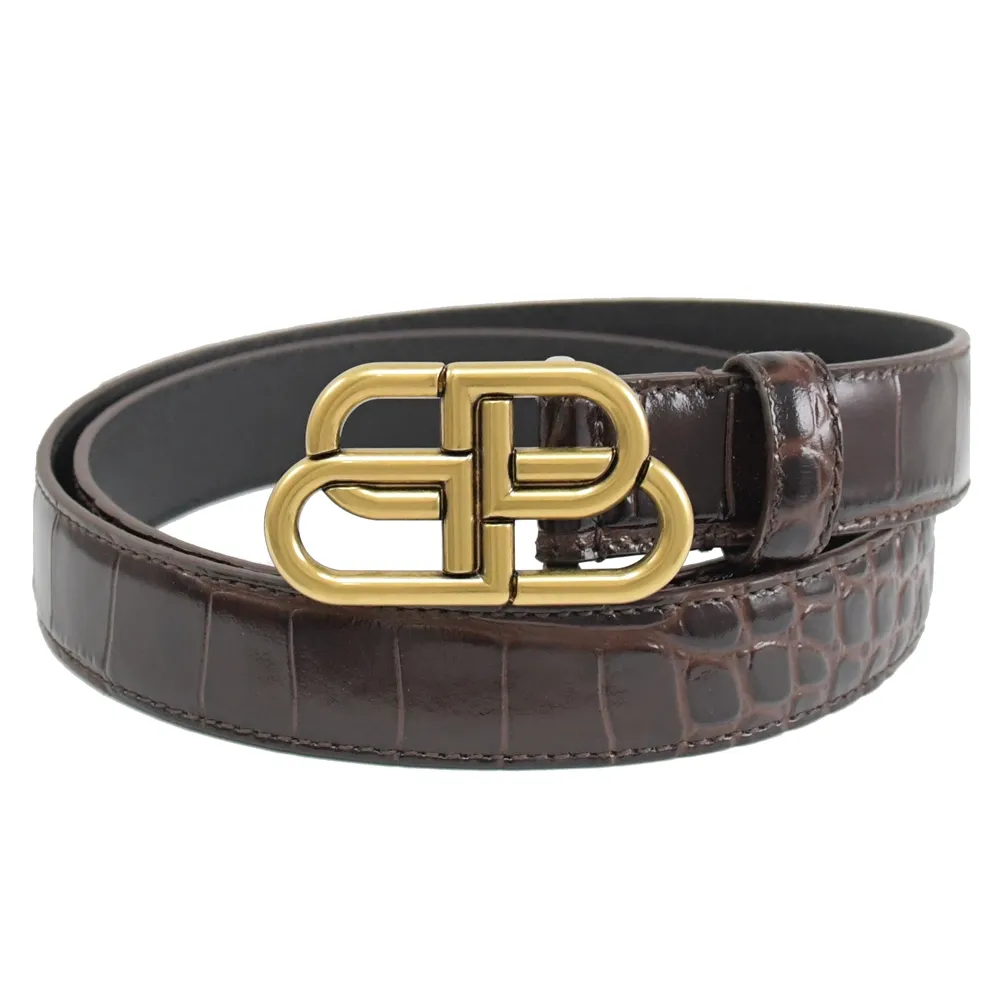 巴黎世家 Balenciaga 鱷皮壓紋 牛皮中性帥氣側背包 尺寸 中 現貨 可面交 歷史價格詳細信息