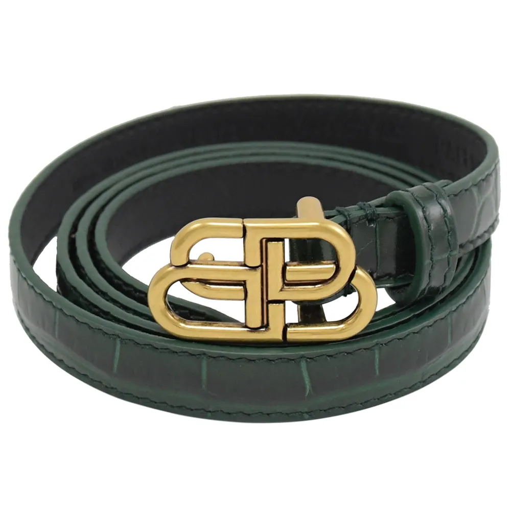 巴黎世家 Balenciaga 鱷皮壓紋 牛皮中性帥氣側背包 尺寸 中 現貨 可面交 歷史價格詳細信息