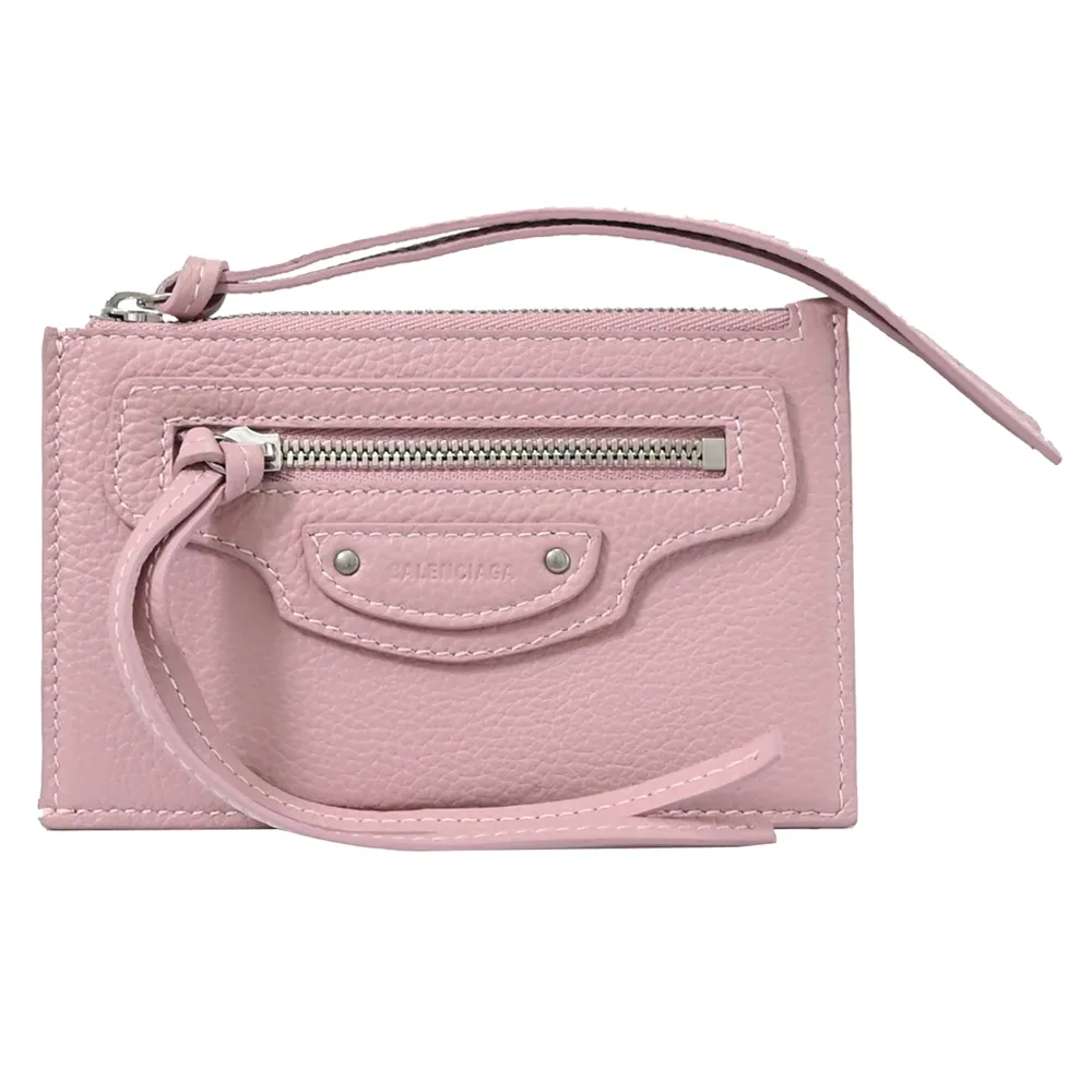 BALENCIAGA 巴黎世家 640115 Neo classic 小牛皮經典拉鍊長夾.灰 歷史價格詳細信息