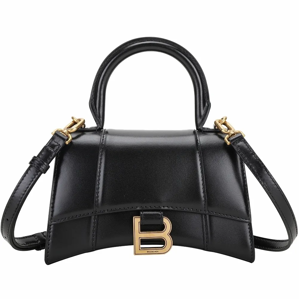 Balenciaga 黑布標Mini帆布斜背吊掛包(656060-黑) 廠商直送 歷史價格詳細信息