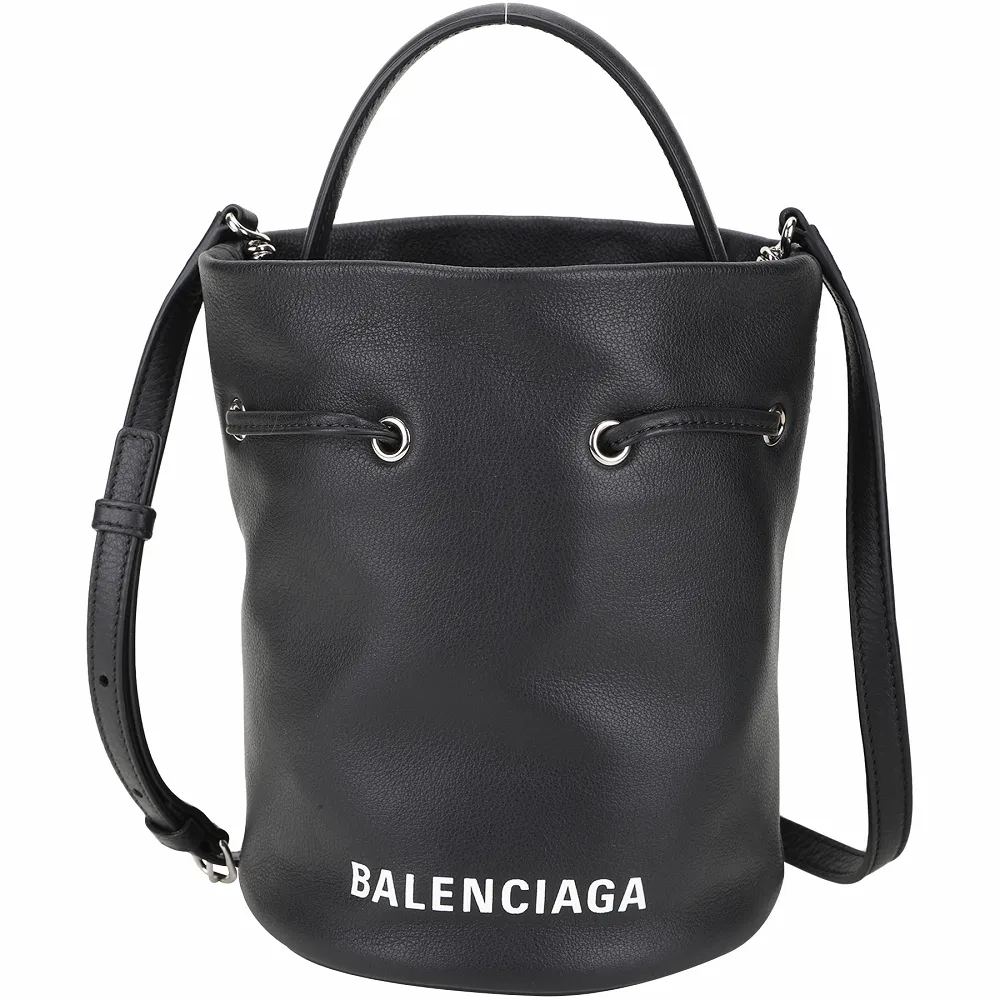 BALENCIAGA EVERYDAY白字燙印LOGO小牛皮3卡扣式三折短夾(迷你/黑) 廠商直送 歷史價格詳細信息