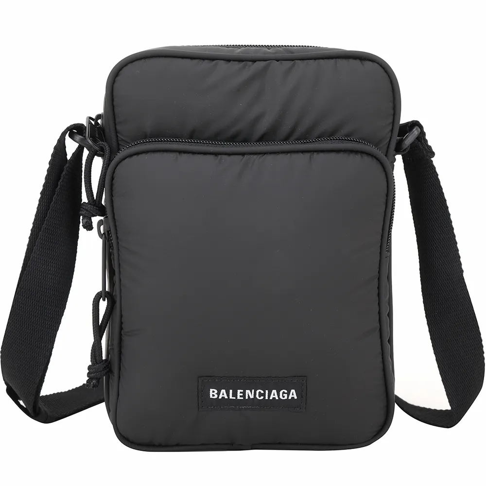 Balenciaga 黑布標Mini帆布斜背吊掛包(656060-黑) 廠商直送 歷史價格詳細信息
