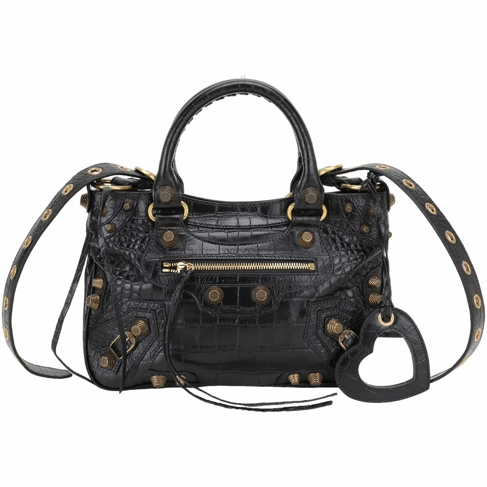 BALENCIAGA Neo Cagole 小款 牛仔布肩/斜背機車包(藍色) 歷史價格詳細信息