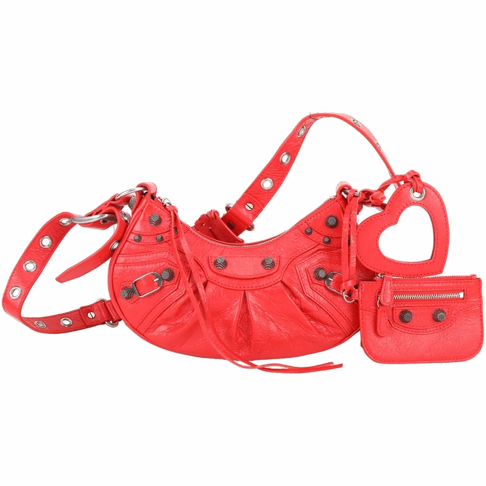 BALENCIAGA Le Cagole XS 小羊皮半月可頌包(粉色) 671309 1VG9Y 5812 歷史價格詳細信息