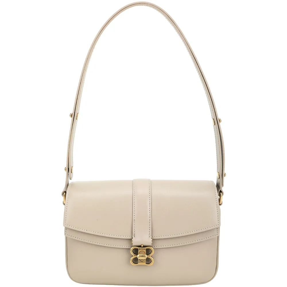 BALENCIAGA Lady S 雙B金屬旋釦滑動式可調背帶牛皮翻蓋肩斜背包(黑色) 歷史價格詳細信息