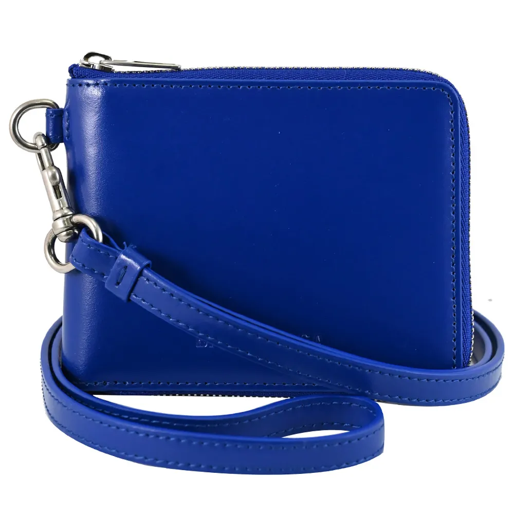 BALENCIAGA 巴黎世家 659224 烙印LOGO頸掛牛皮拉鍊零錢短夾.桃 歷史價格詳細信息