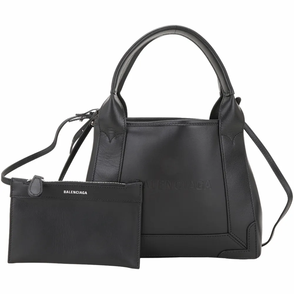 Balenciaga Navy Box 帆布信封包 黑色《精品女王全新&二手》 歷史價格詳細信息