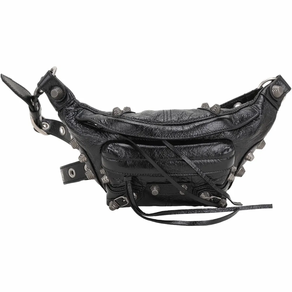 BALENCIAGA巴黎世家機車包黑灰色 歷史價格詳細信息