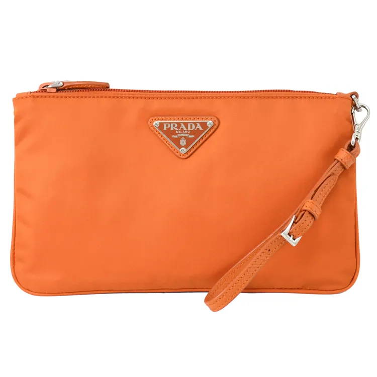 PRADA 經典三角牌LOGO單扣雙口袋大款束口尼龍後背包 (黑色) 歷史價格詳細信息