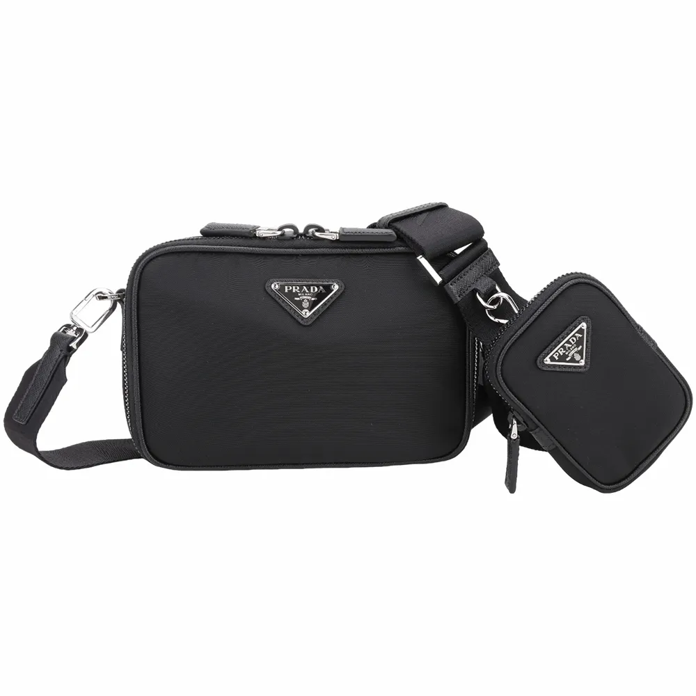 PRADA Tessuto 三角牌喀什米爾羊毛襯裡尼龍拼接小羊皮手套(黑色) 歷史價格詳細信息