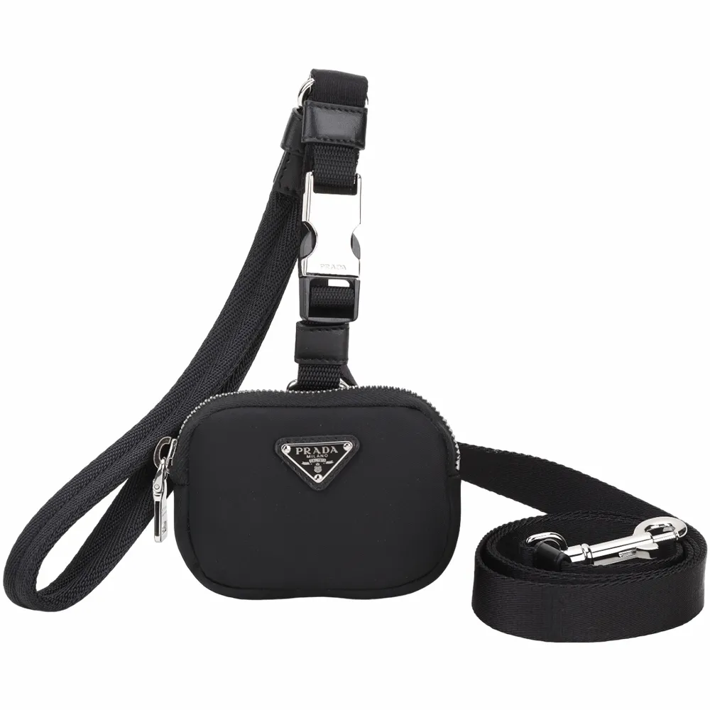 PRADA 三角牌尼龍胸肩背/腰包(黑色) 歷史價格詳細信息