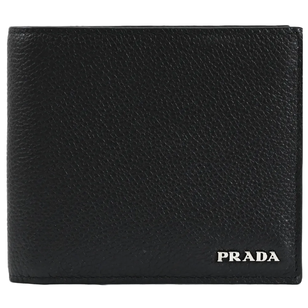 PRADA 2MO513 經典烙印LOGO荔枝牛皮八卡短夾.深紅 歷史價格詳細信息