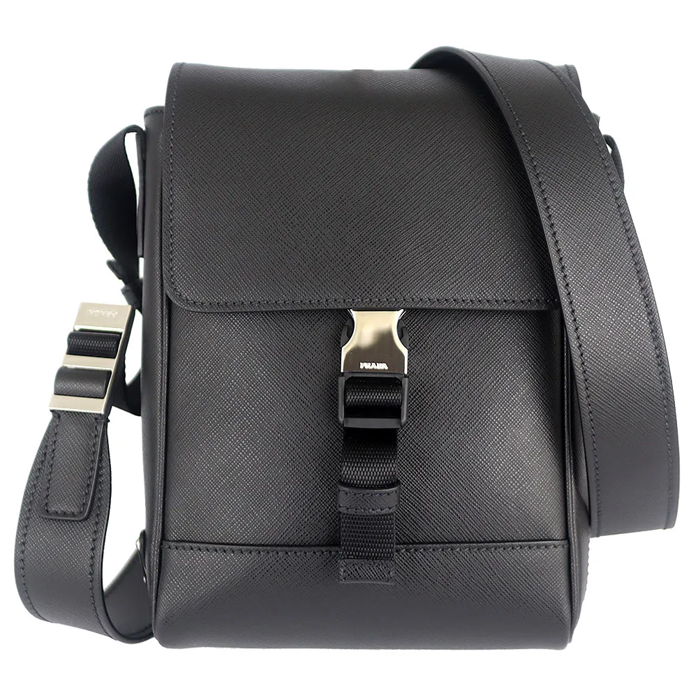 PRADA 三角標誌黑尼龍格紋兩用斜肩/肩背/手提包 歷史價格詳細信息