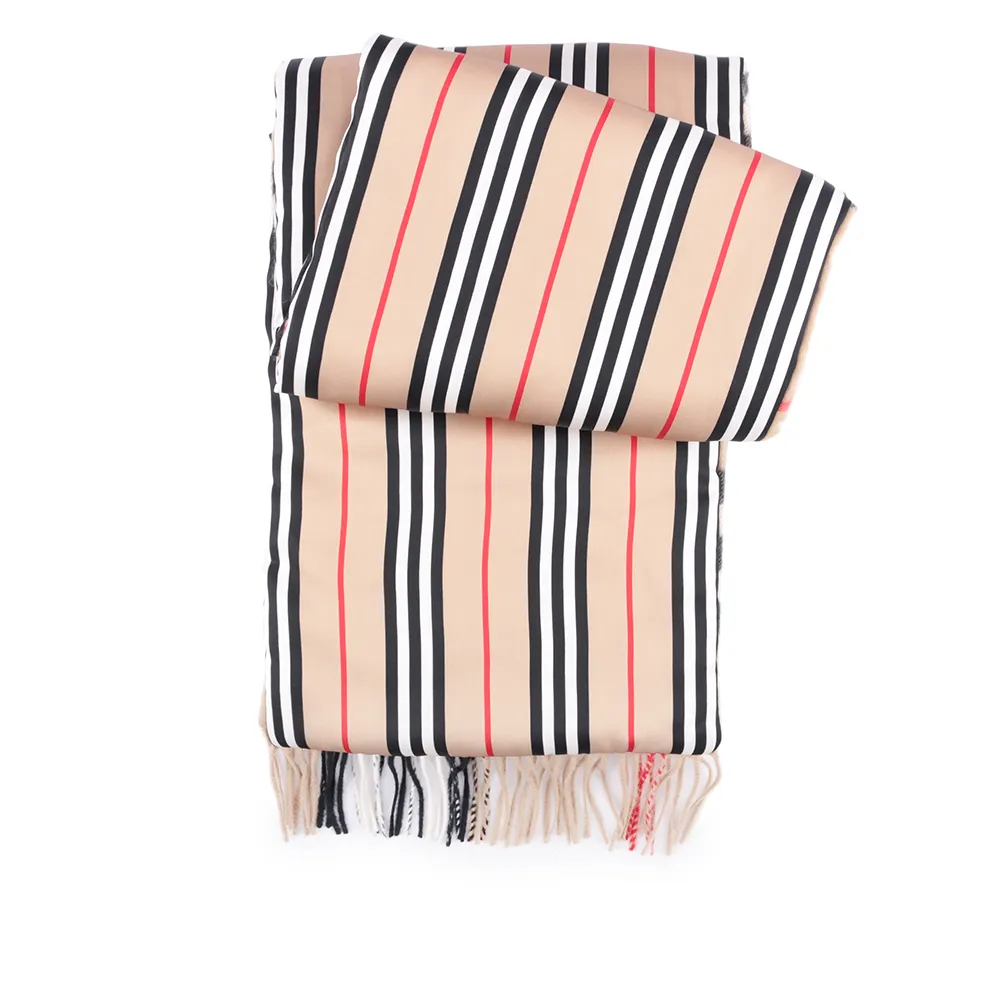 BURBERRY經典格紋雙色羊兩用毛披肩/斗篷(多色選) 歷史價格詳細信息