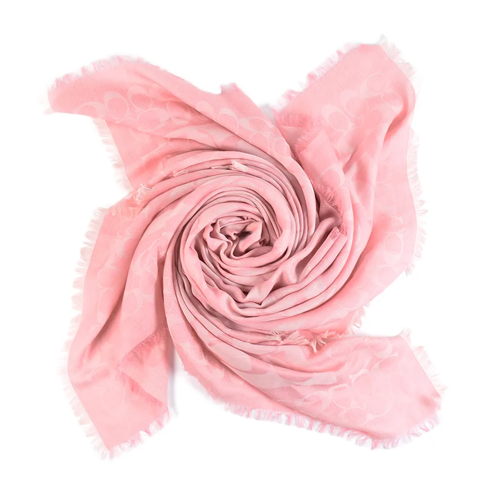 COACH 大C莫代爾棉薄方巾-藍綠 歷史價格詳細信息