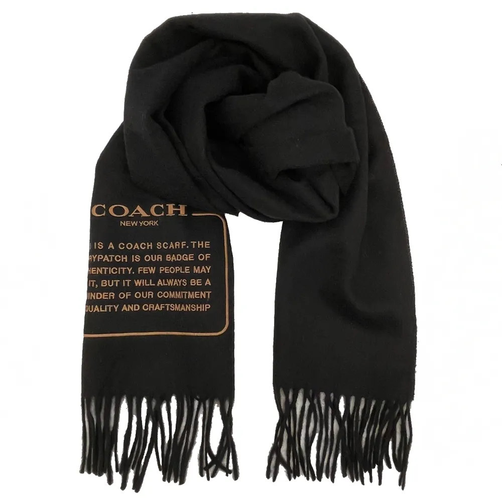【COACH】新款素面大馬車LOGO雙面羊毛流蘇圍巾(灰) 歷史價格詳細信息