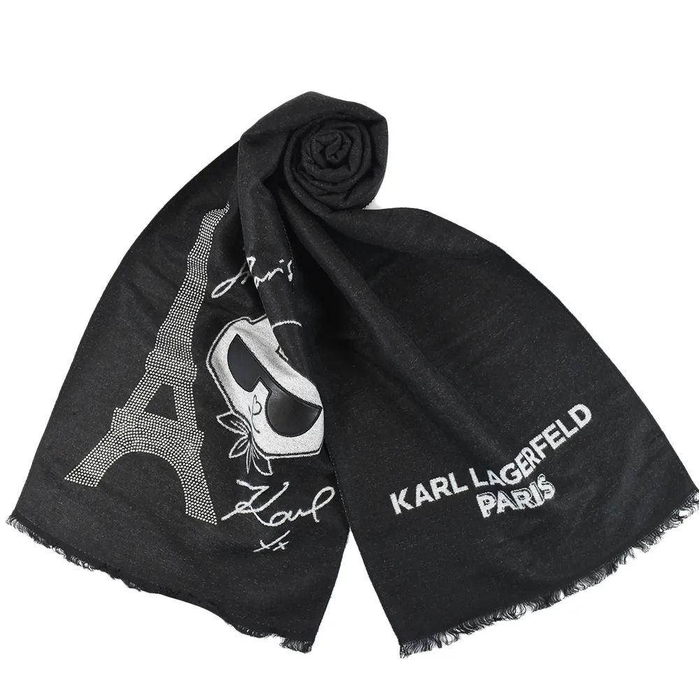 Karl Lagerfeld 黑色 毛邊褲腳 直筒牛仔褲 998元 歷史價格詳細信息