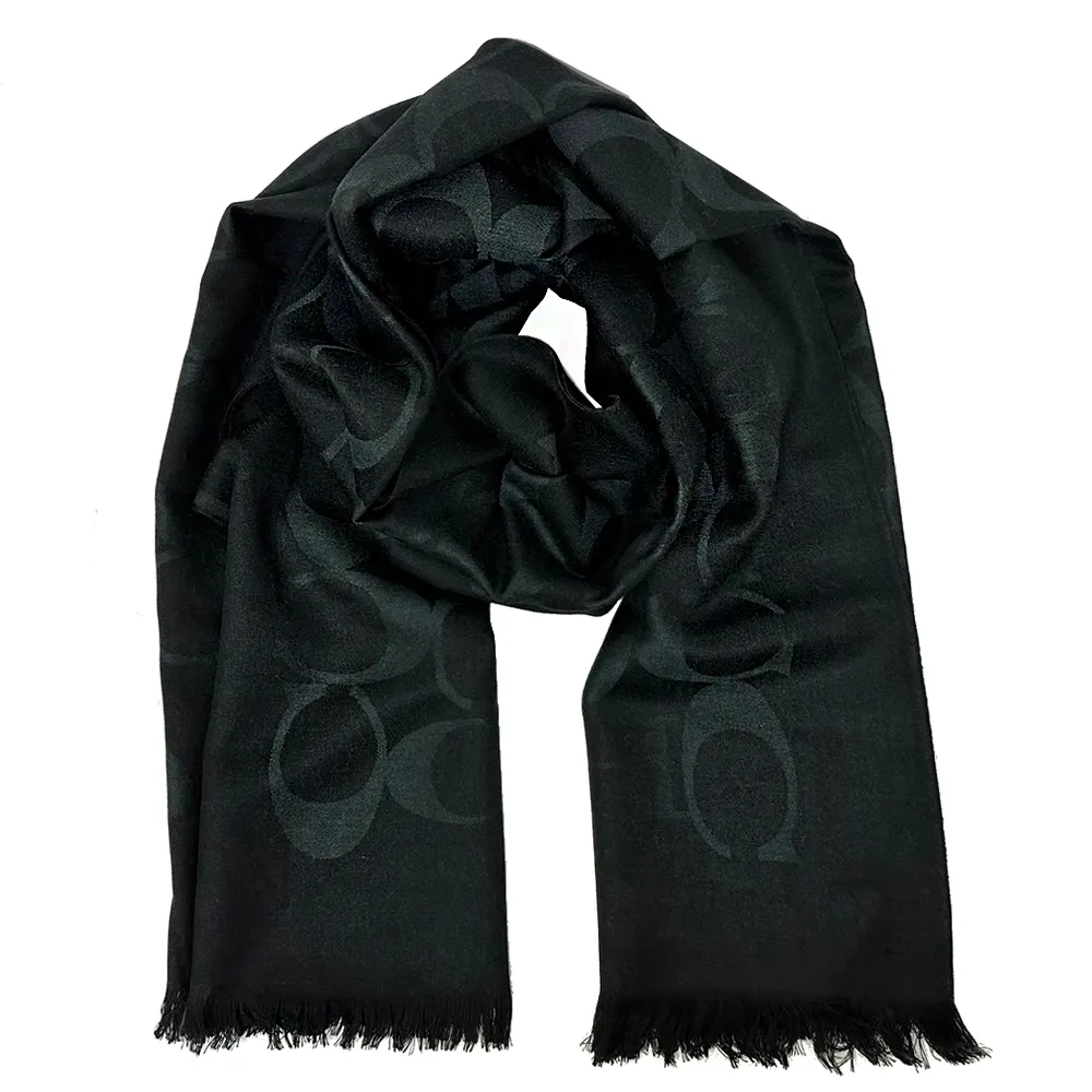 COACH C LOGO羊毛混桑蠶絲巾圍巾(乾燥玫瑰) 歷史價格詳細信息