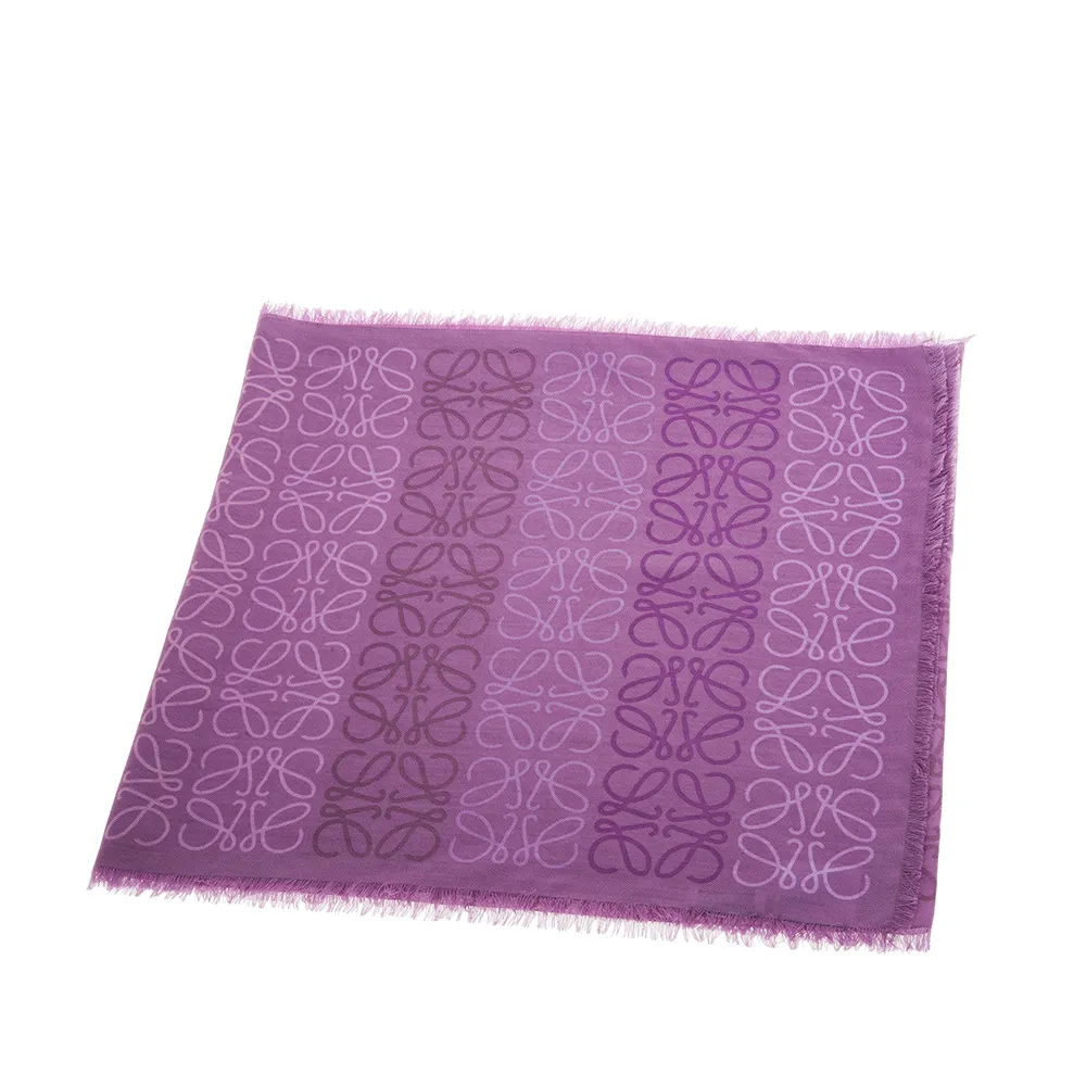 LOEWE 新款雙色LOEWE羊毛與馬海毛混紡流蘇圍巾 (海軍藍/黑色) 歷史價格詳細信息