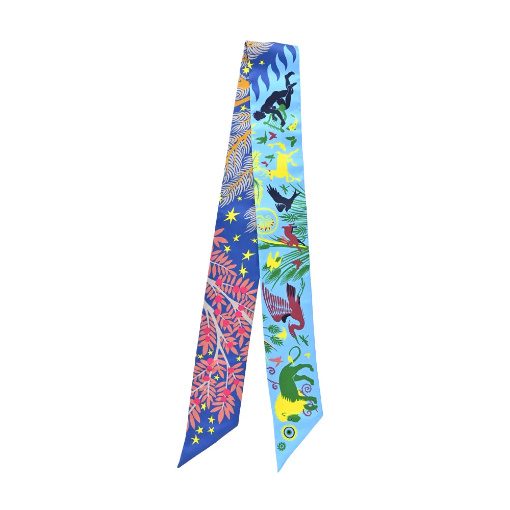 Hermes 愛馬仕Sous le Charme dOrphee希臘神話Twilly絲巾(天空藍/粉/朱紅) 歷史價格詳細信息