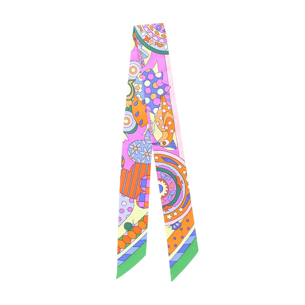 Hermes 愛馬仕 Les Folies du Ciel熱氣球90 真絲雙面用方巾(粉黃/淡粉) 歷史價格詳細信息