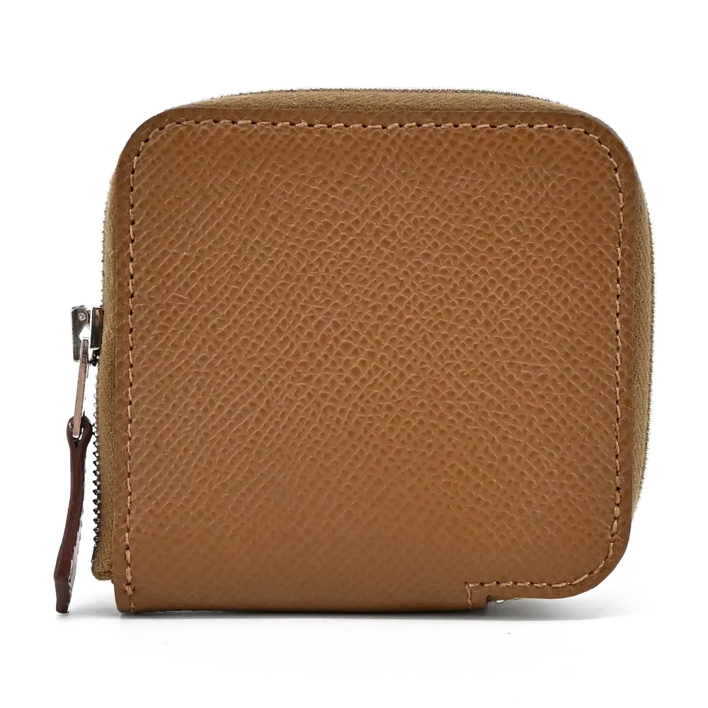 Hermes 愛馬仕 Silk In Epsom小牛皮拉鍊絲巾長夾(AM橘紅) 歷史價格詳細信息