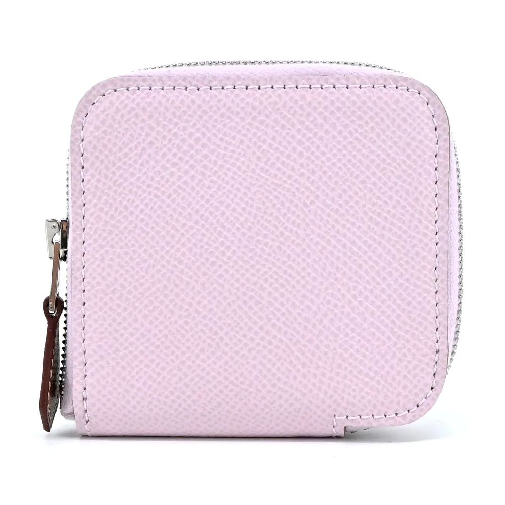 Hermes 愛馬仕 Silk In Epsom小牛皮拉鍊絲巾長夾(AM橘紅) 歷史價格詳細信息