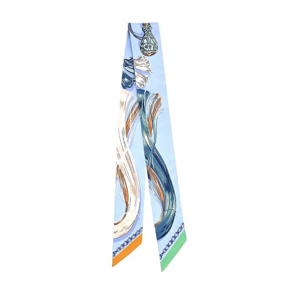 Hermes 愛馬仕Cavalcadese 90 跑馬樂遊真絲方巾(白/桃/綠) 歷史價格詳細信息