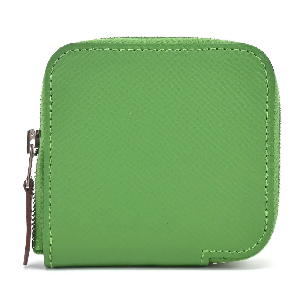 Hermes 愛馬仕 Silk In Epsom小牛皮拉鍊絲巾長夾(AM橘紅) 歷史價格詳細信息