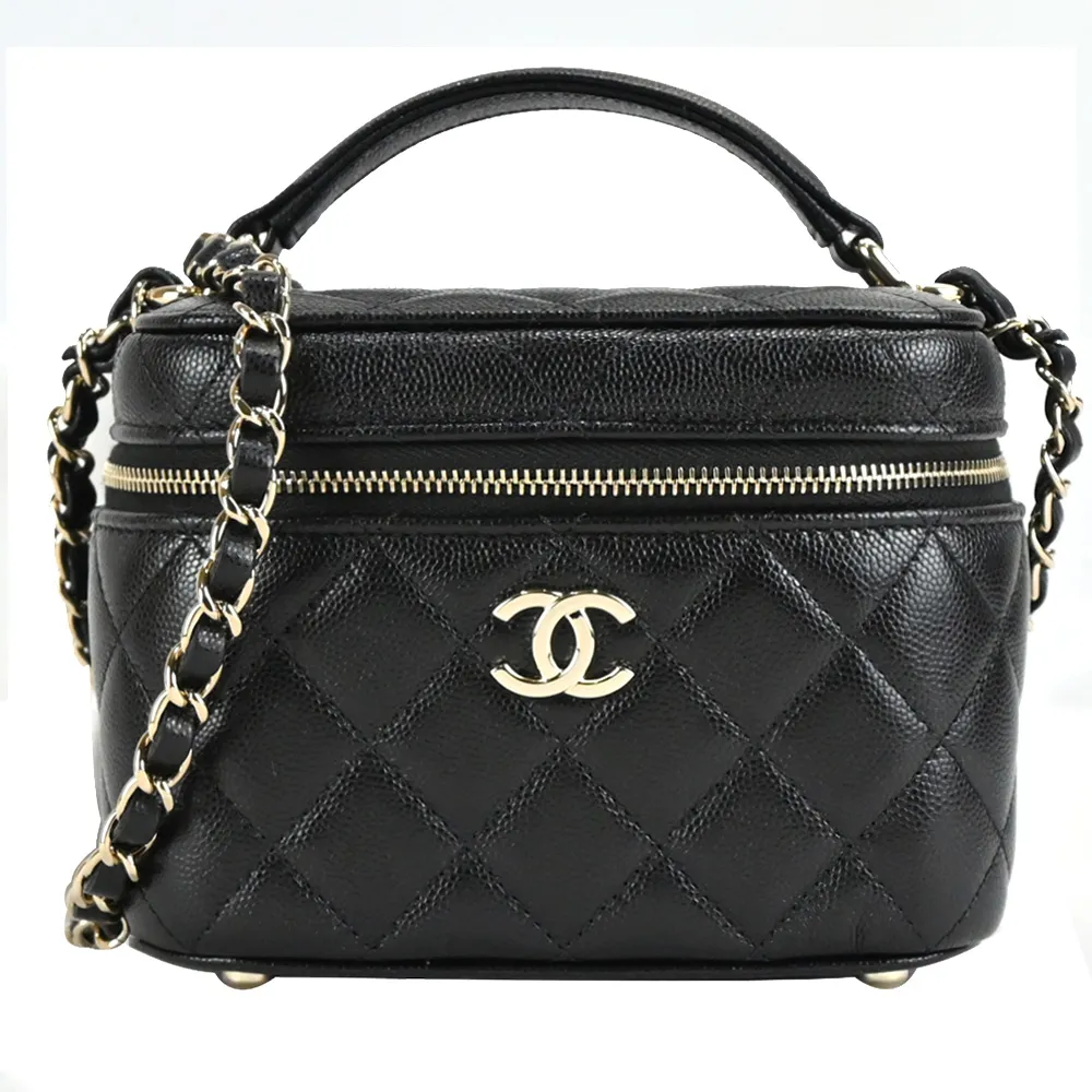 CHANEL 金釦小牛皮翻蓋手提/斜背WOC 鍊包(黑色)_展示品 AP3240 B10354 94305 歷史價格詳細信息