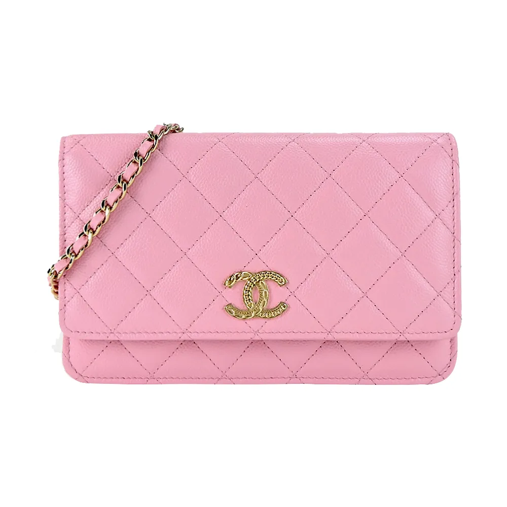 CHANEL 金釦小牛皮翻蓋手提/斜背WOC 鍊包(黑色)_展示品 AP3240 B10354 94305 歷史價格詳細信息