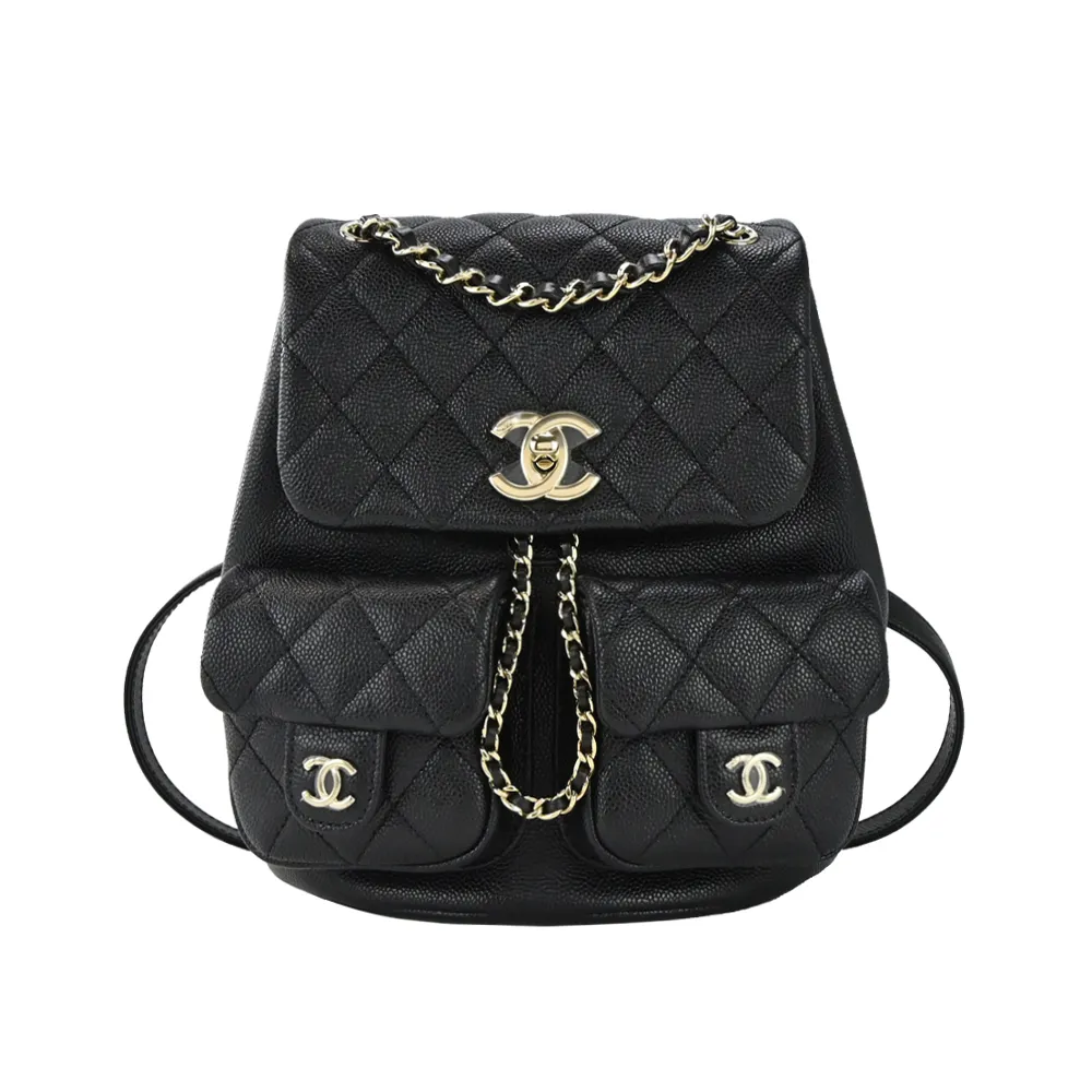 CHANEL 經典雙C LOGO菱格粒紋小羊皮金釦卡片夾(桃紅) 歷史價格詳細信息