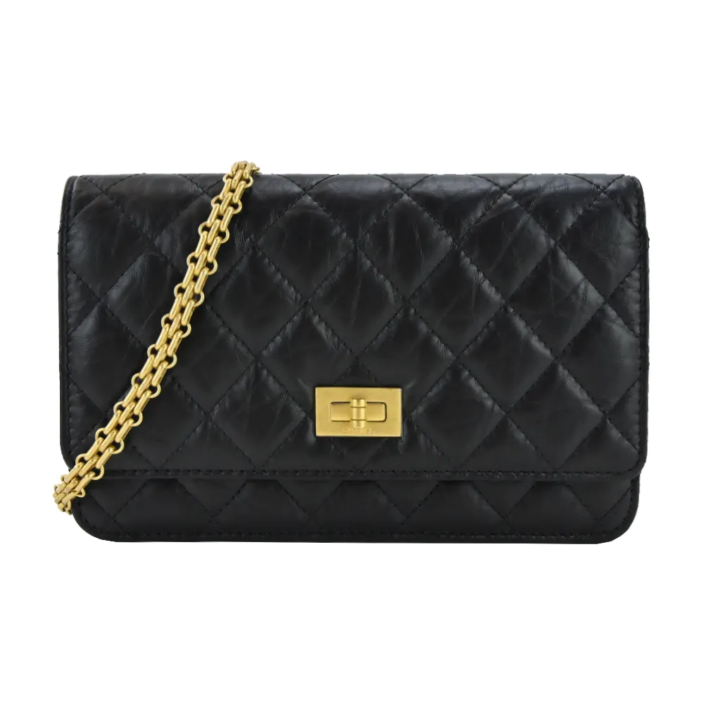 CHANEL 經典菱格紋小牛皮星星綴飾鏈帶斜背包(黑色) 歷史價格詳細信息