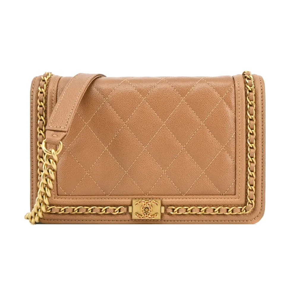 CHANEL 小牛皮荔枝紋 黑色金鍊 MINI COCO SQUARE 17CM正方 特價 歷史價格詳細信息