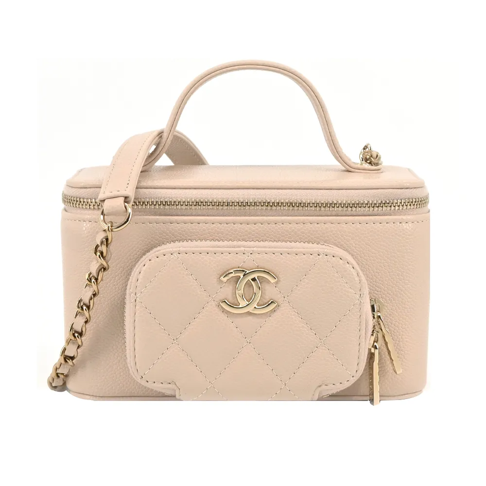 CHANEL經典雙C LOGO菱格紋小牛皮金釦兩用包(黑色) 歷史價格詳細信息