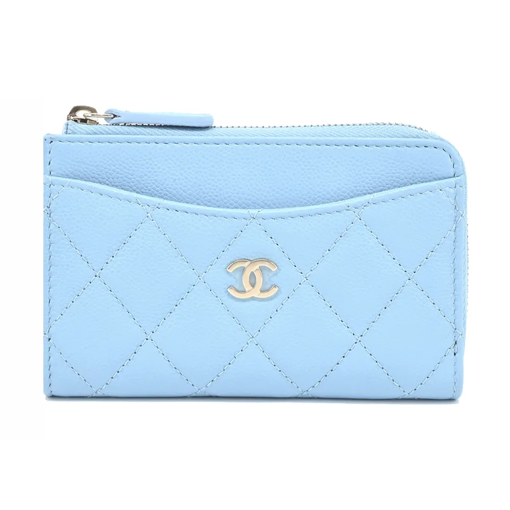 CHANEL經典雙C LOGO小牛皮環釦吊飾肩背/斜背包(黑色) 歷史價格詳細信息