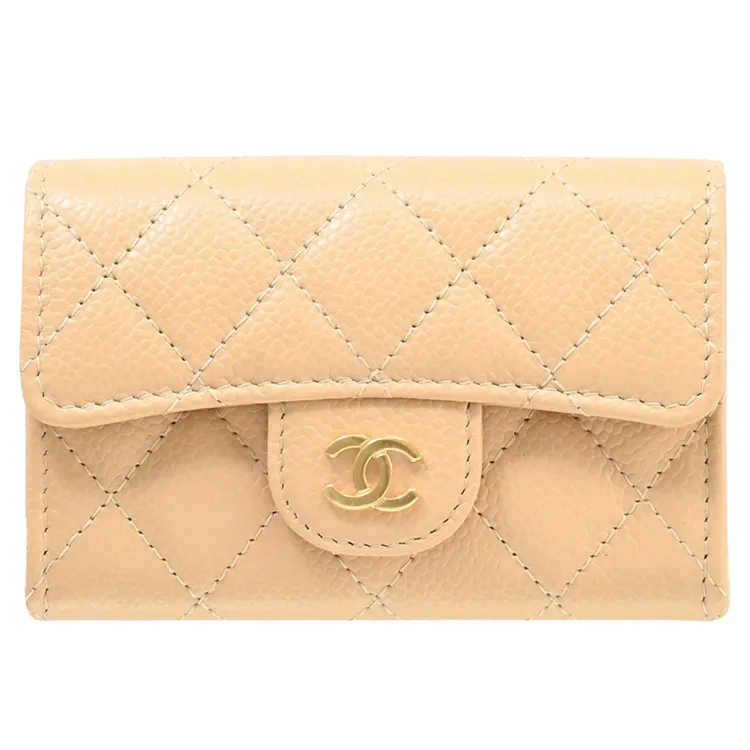 CHANEL AP0241 經典LOGO菱格紋荔枝皮金扣長夾.黑/金 歷史價格詳細信息