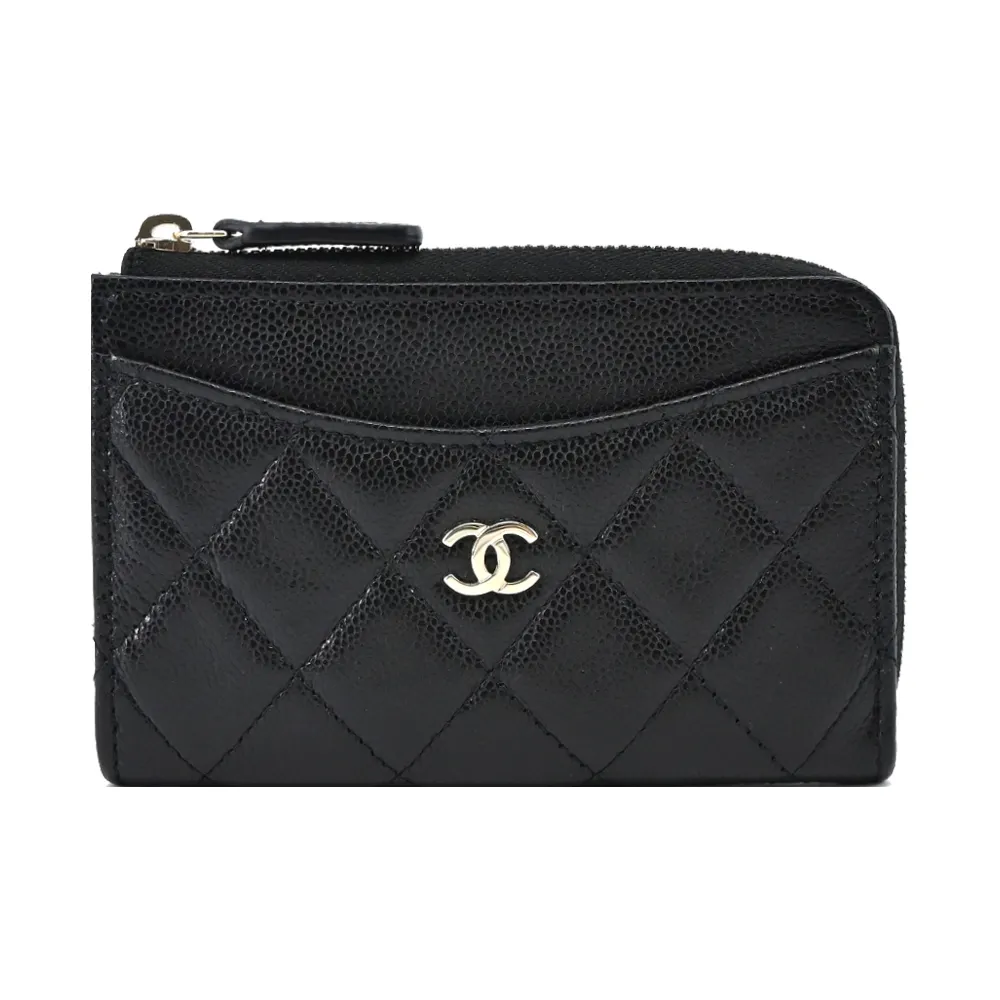 CHANEL 經典LOGO荔枝紋小牛皮金釦WOC手提/斜背包(粉色) 歷史價格詳細信息