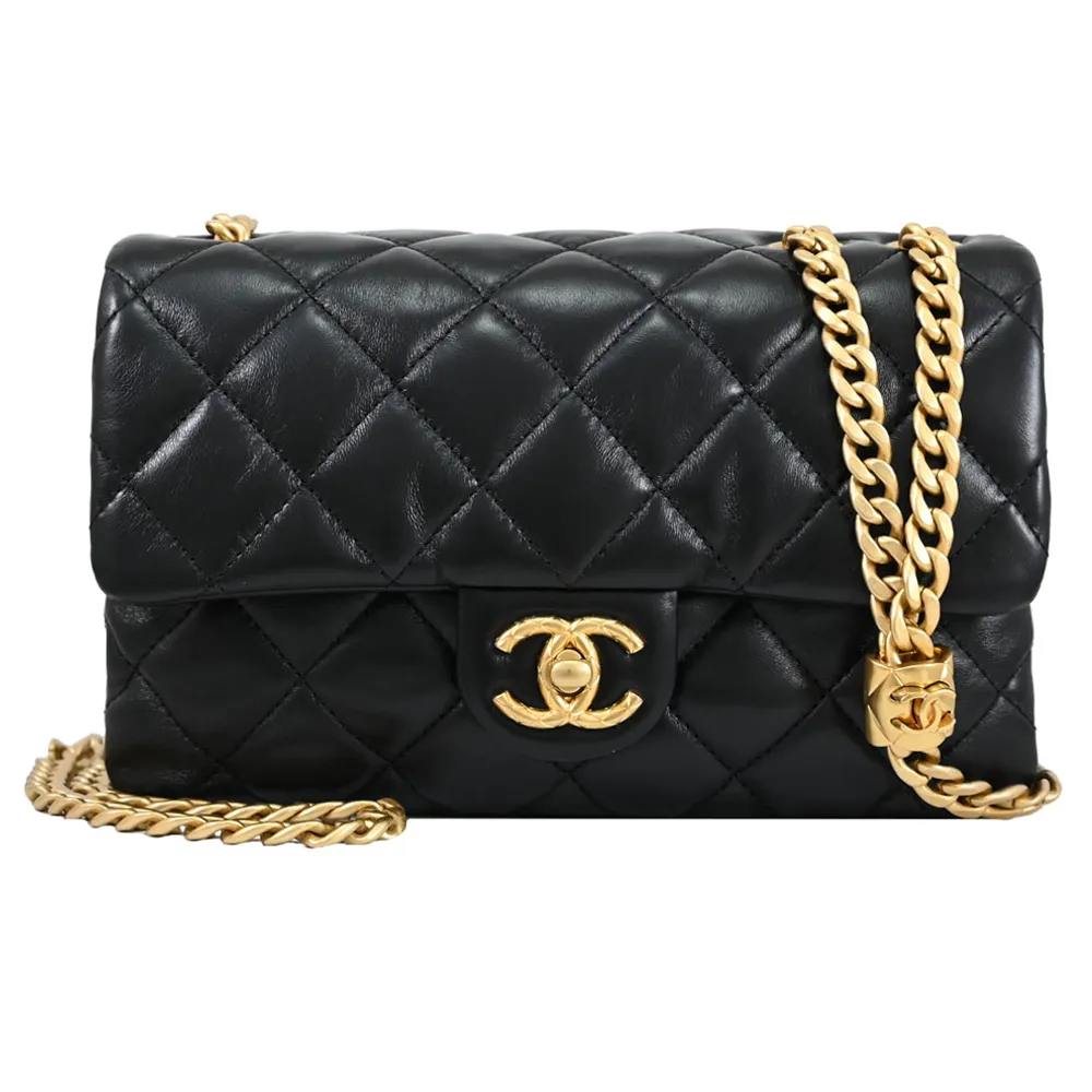 CHANEL限定款經典雙C菱格紋小羊皮拉鍊零錢夾(粉色) 歷史價格詳細信息