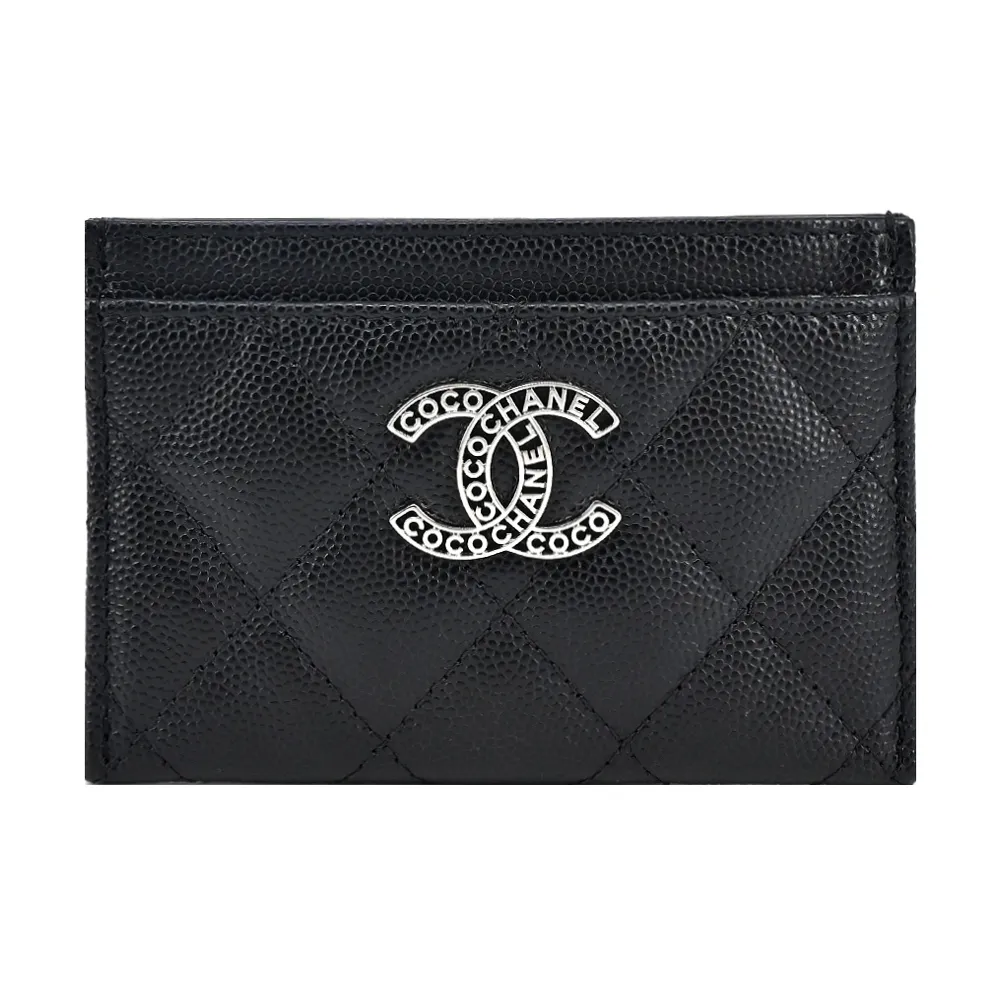 CHANEL 經典雙C LOGO菱格小牛皮卡片夾(粉色) 歷史價格詳細信息