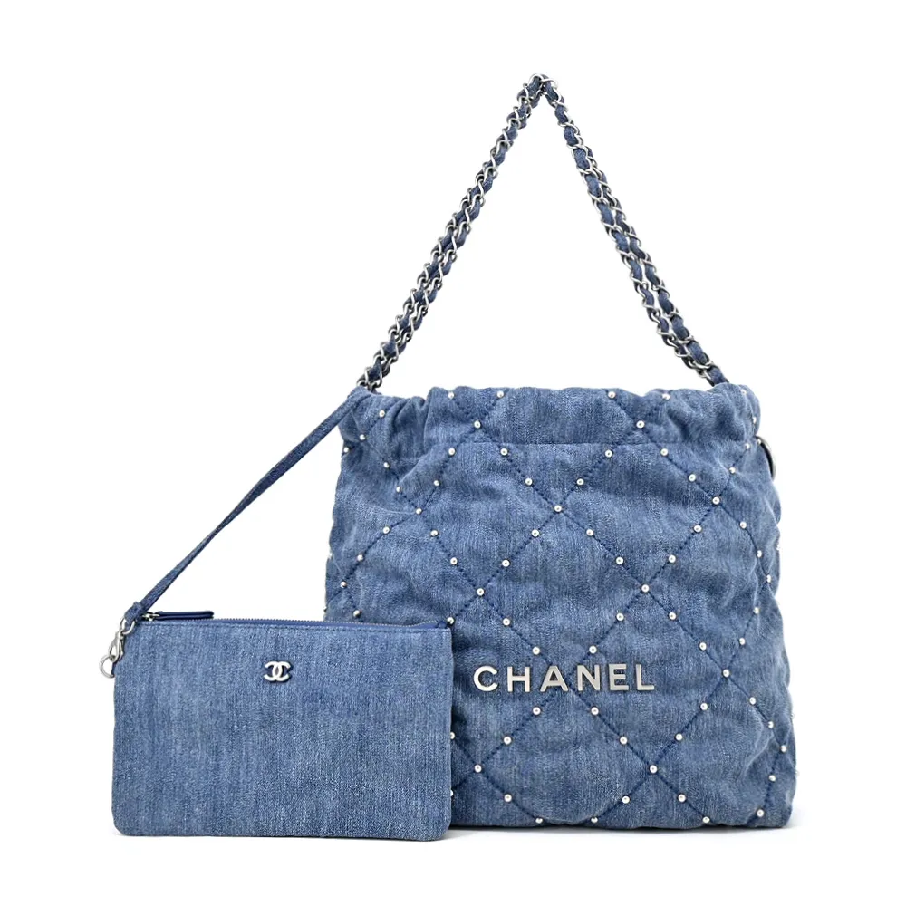 CHANEL 新款菱格紋立體白色雙C LOGO羊毛毛帽 (灰色) 歷史價格詳細信息