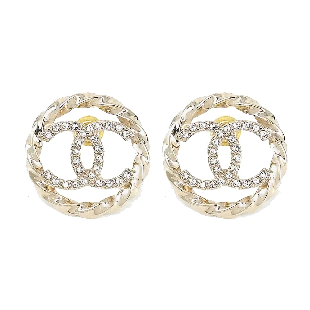 CHANEL 經典水鑽穿鍊LOGO荔枝牛皮金釦WOC手拿/斜背包 (黑色) 歷史價格詳細信息