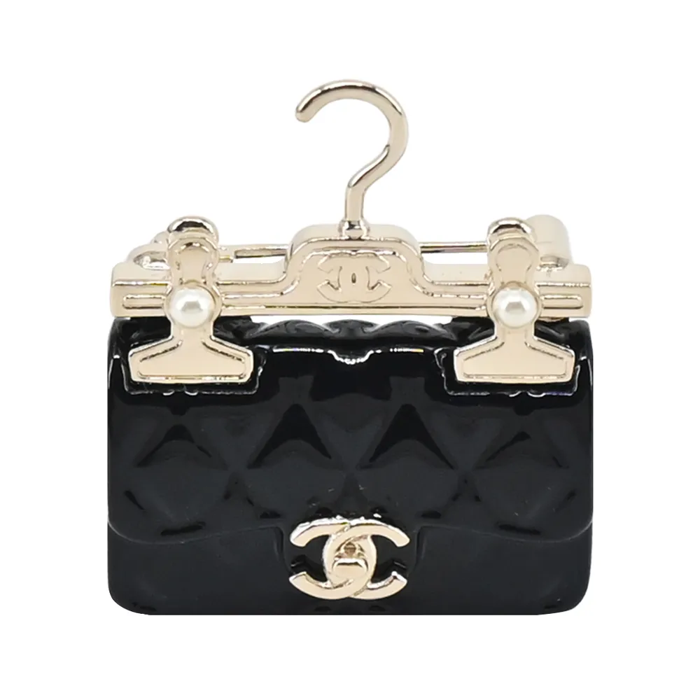 CHANEL 經典COCO HANDLE 菱格紋小牛皮兩用包(黑色) 歷史價格詳細信息