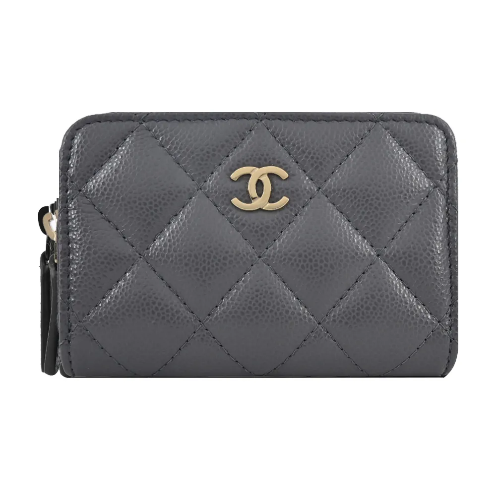 CHANEL經典雙C LOGO菱格紋小牛皮金釦兩用包(黑色) 歷史價格詳細信息