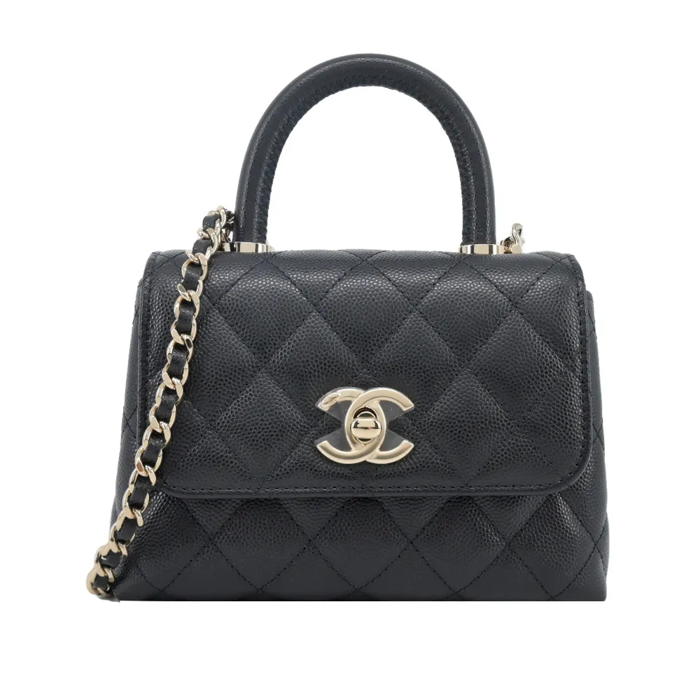 CHANEL 經典菱格紋小牛皮星星綴飾鏈帶斜背包(黑色) 歷史價格詳細信息