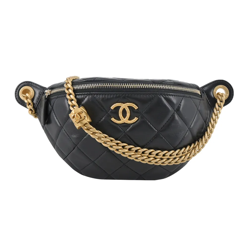 CHANEL 經典螺旋圓圈水鑽雙C LOGO 縷空穿式耳環 (淡金) 歷史價格詳細信息